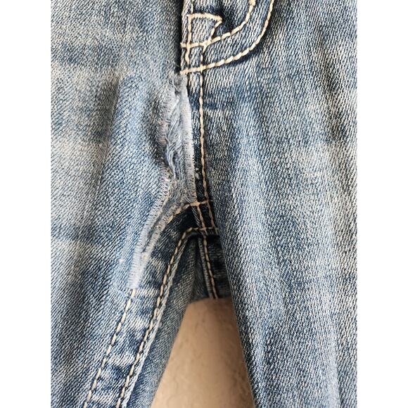 Miss Me Mid Rise Skinny Light Wash Embellished Denim Jeans-28 - Picture 6 of 11